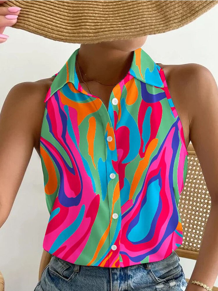 multi-colored-orange-pink-blue-green-sleeveless-button-down-top-with-collar-women-fashion-apparel-my-beyoutiful-boutique