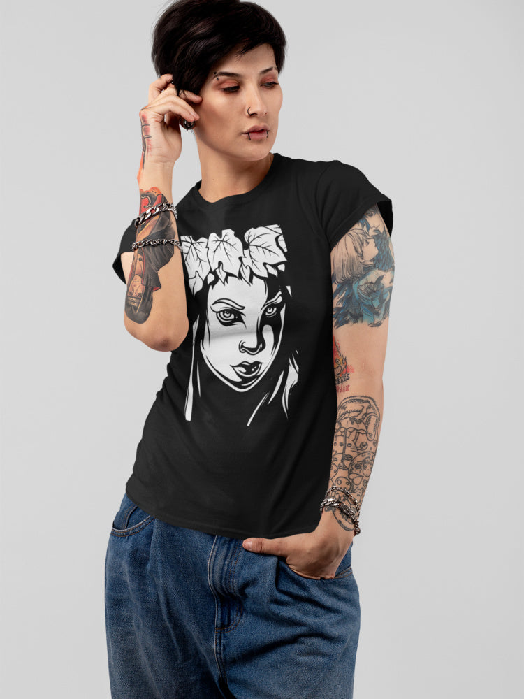 black-women-graphic-t-shirt-with-a-nymph-graphic-design