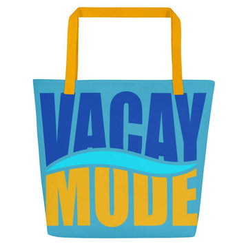 light-blue-vacation-mode-large-tote-bag-gold-straps-blue-and-yellow-lettering-inside-pocket-great-for-the-summer-and-the-beach-woman-fashion-accessories-my-beyoutiful-boutique