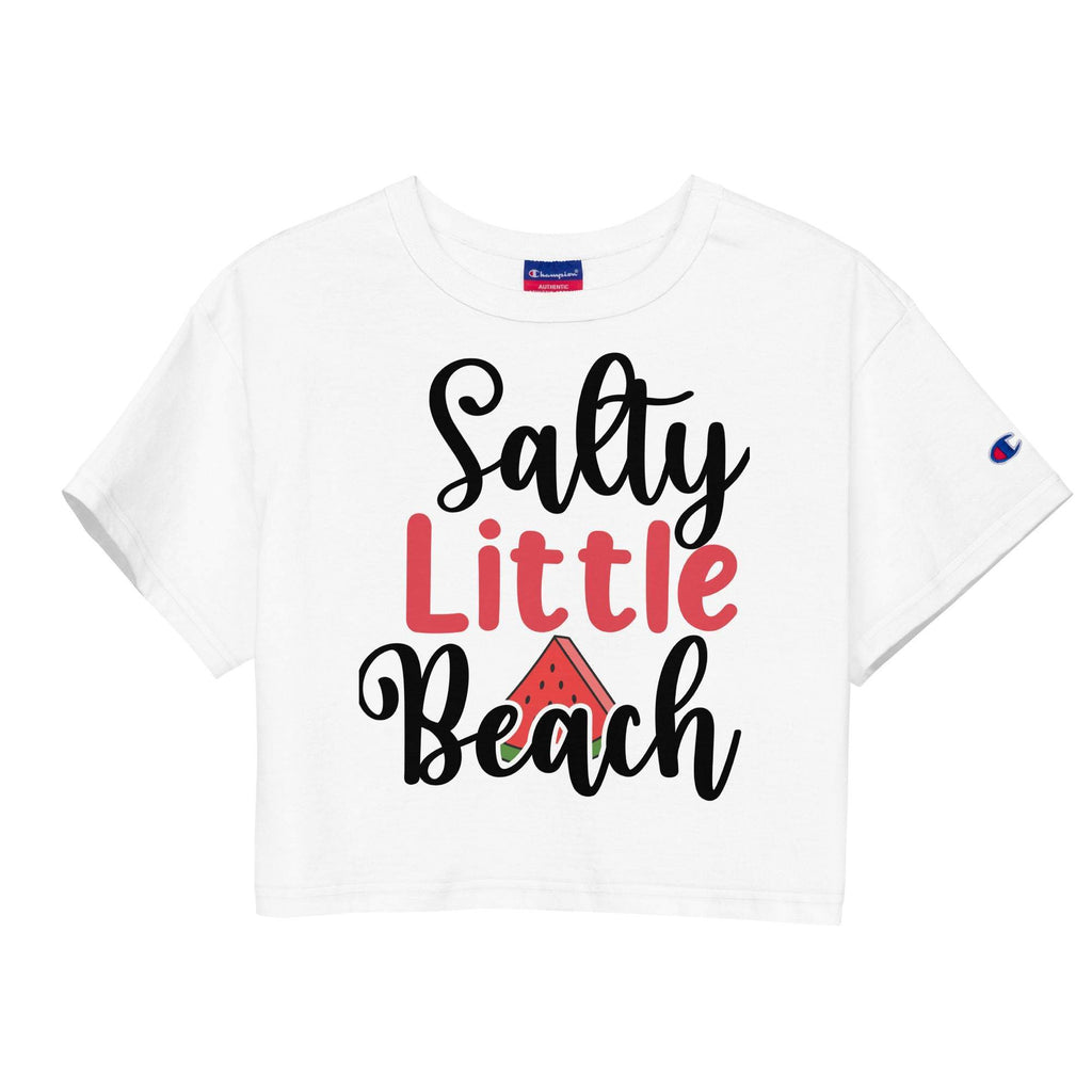 white-salty-little-beach-graphic-t-shirt-black-and-red-lettering-with-a-slice-of-watermelon-graphic-great-for-summer-and-beach-woman-fashion-apparel-mybeyoutiful-boutique