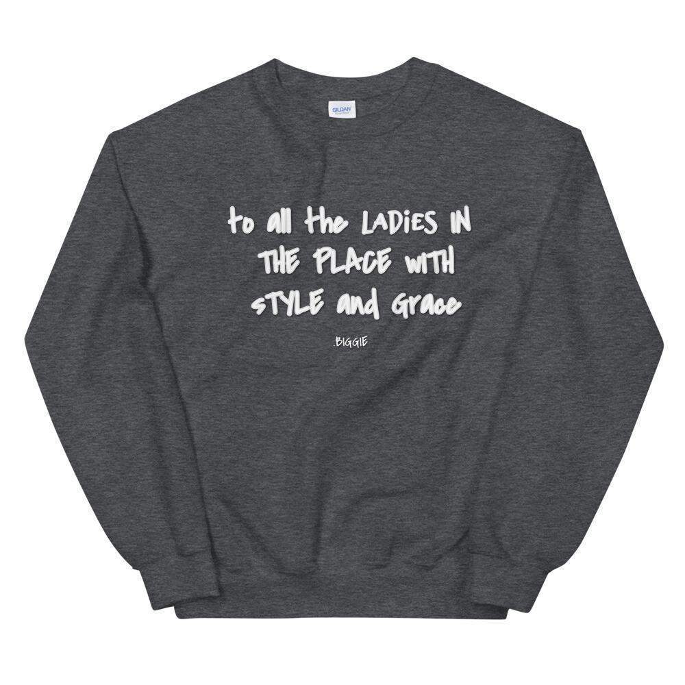 dark-heather-ladies-in-the place-with-style-and-grace-crew-neck-sweatshirt-woman-fashion-apparel-my-beyoutiful-boutique