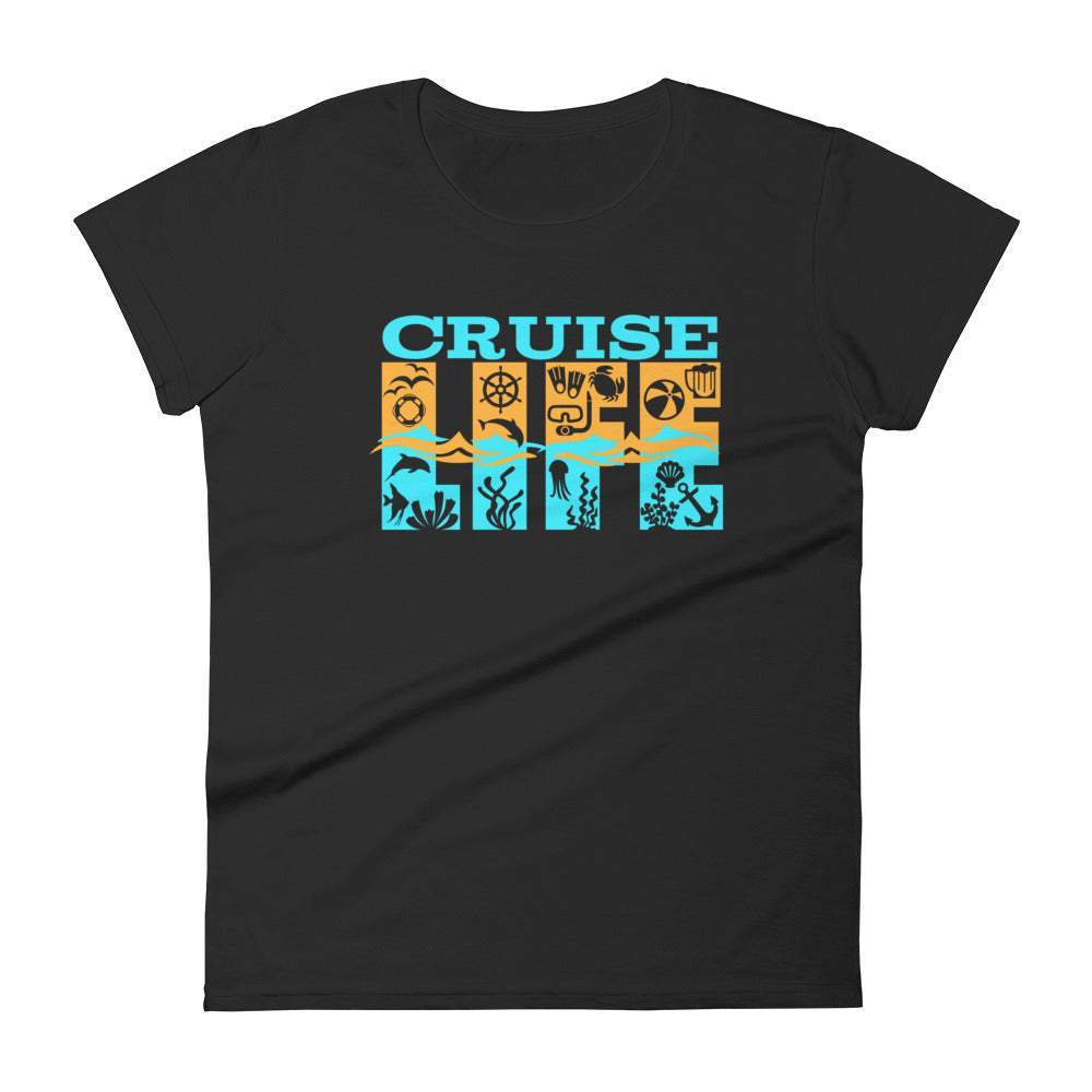 black-cruise-life-graphic-t-shirt-with-blue-and yellow-lettering-great-for-the-summer-and-beach-woman-fashion-apparel-my-beyoutiful-boutique