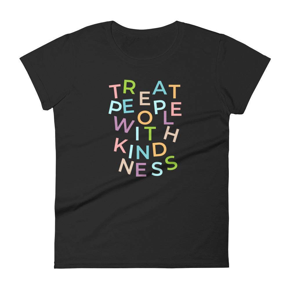 black-women-tshirt-with-scattered-text-saying-treat-people-with-kindness-in-different-colors-women-fashion-clothing-tops-my-beyoutiful-boutique