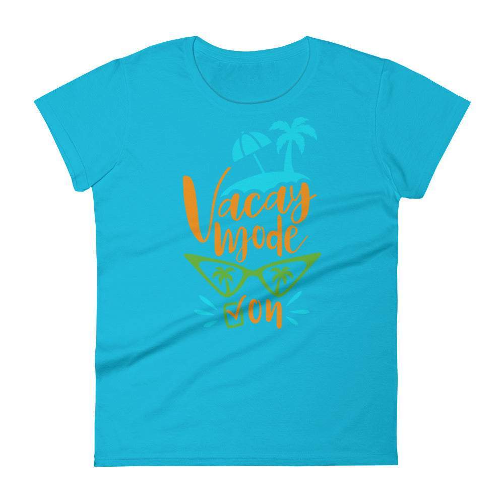 caribbean-blue-vacay-mode-on-graphic-t-shirt-gold-lettering-great-for-summer-and-beach-woman-fashion-apparel-my-beyoutiful-boutique