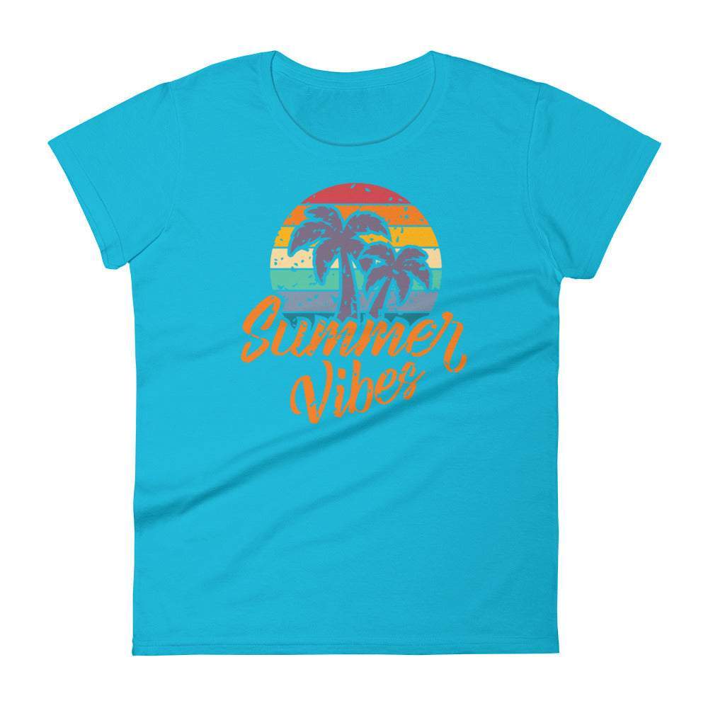 caribbean-blue-summer-vibes-graphic-t-shirt-gold-lettering-palm-trees-graphic-great-for-the-summer-and-beach-woman-fashion-apparel-my-beyoutiful-boutique