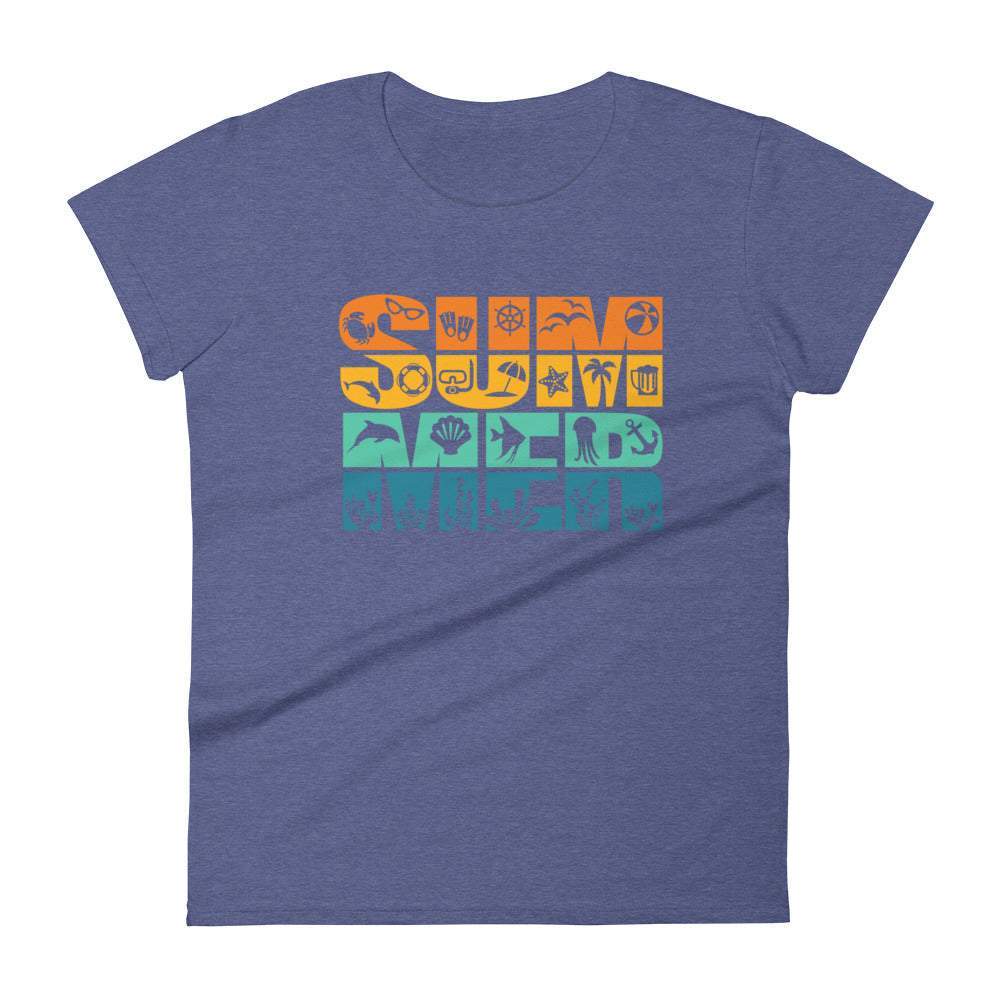 heather-blue-summer-graphic-t-shirt-gold-orange-blue-lettering-great-for-summer-and-the-beach-woman-fashion-apparel-my-beyoutiful-boutique