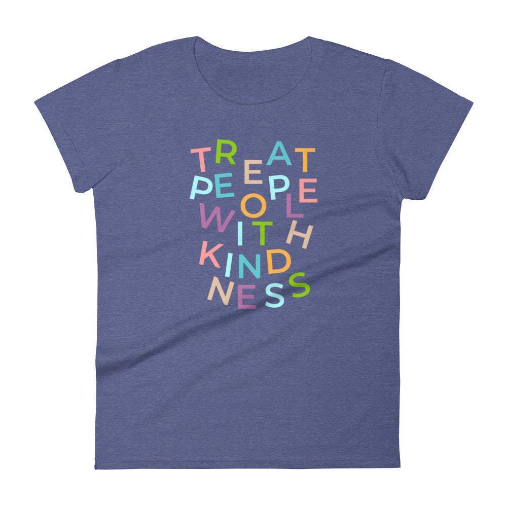 heather-blue-women-tshirt-with-scattered-text-saying-treat-people-with-kindness-in-different-colors-women-fashion-clothing-tops-my-beyoutiful-boutique