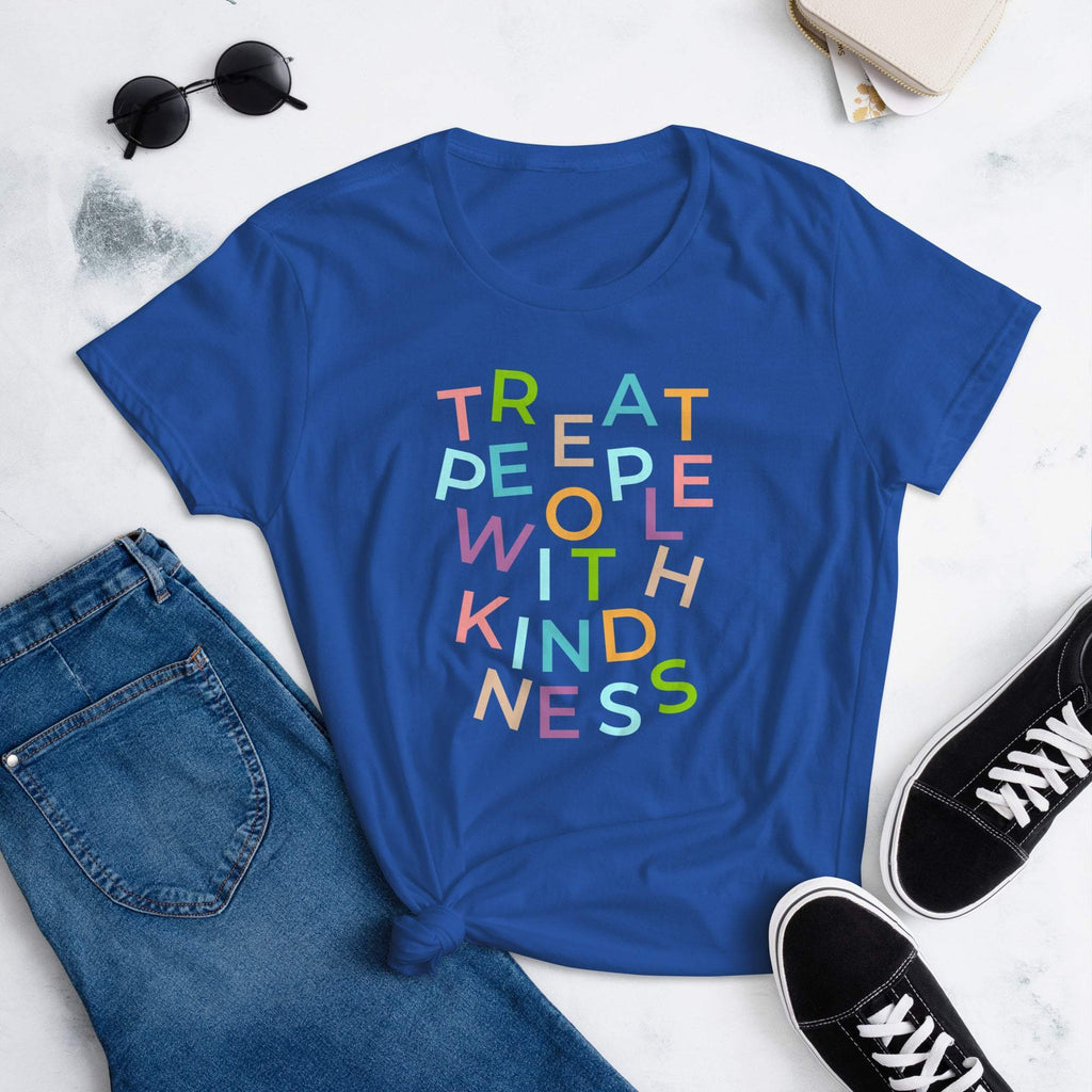 royal-blue-women-tshirt-with-scattered-text-saying-treat-people-with-kindness-in-different-colors-women-fashion-clothing-tops-my-beyoutiful-boutique