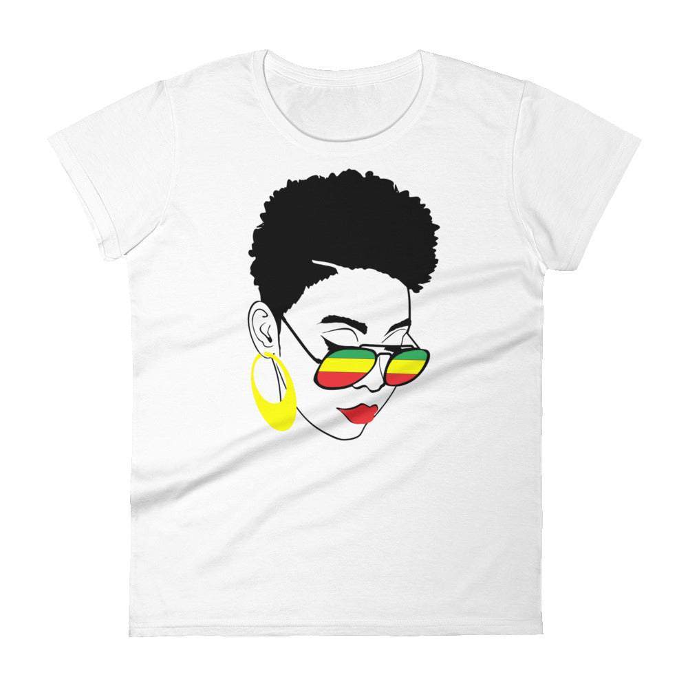 white-african-american-woman-with-hoops- and-shades-short-sleeve-graphic-tee-woman-fashion-apparel-my-beyoutiful-boutique