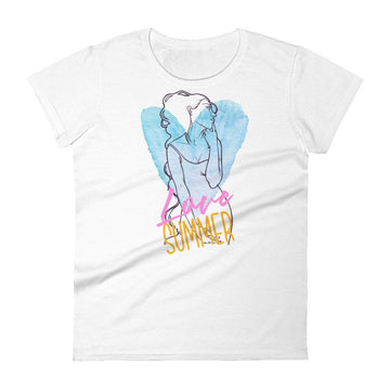 white-womens-graphic-love-summer-tshirt-with-a-line-art-women-behind-a-light-blue-heart-and-love-summer-pink-yellow-text-plus-size-women-fashion-clothing-my-beyoutiful-boutique