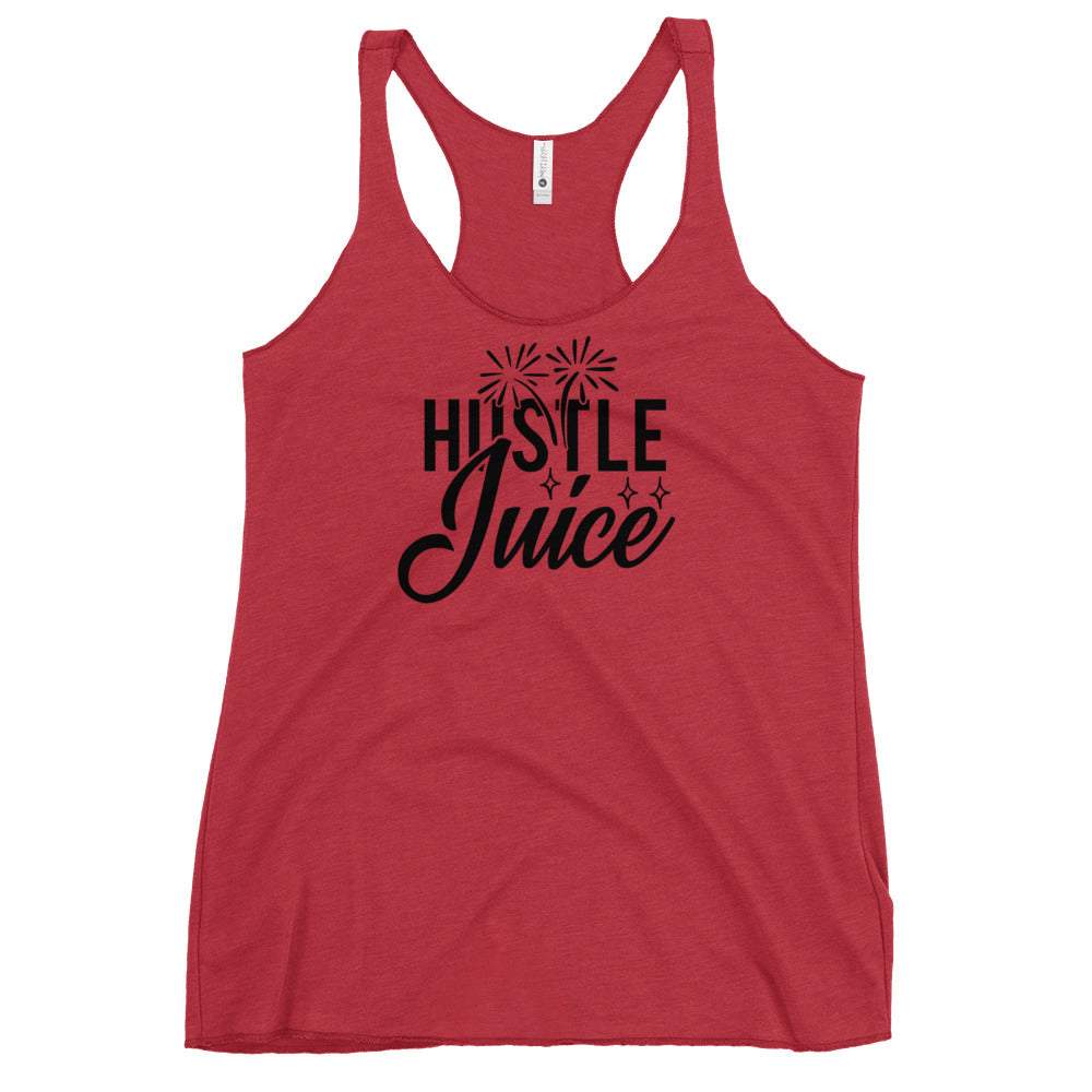 vintage-red-hustle-juice-racer-back-graphic-tank-top-black-lettering-great-for-summer-working-out-and-beach-wear-woman-fashion-apparel-my-beyoutiful-boutique