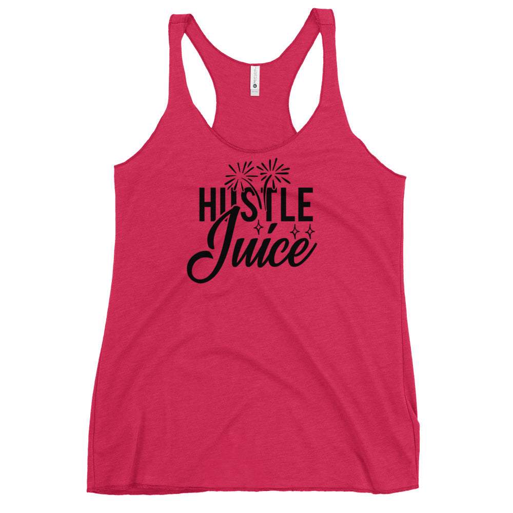 shocking-pink-hustle-juice-racer-back-graphic-tank-top-black-lettering-great-for-summer-working-out-and-beach-wear-woman-fashion-apparel-my-beyoutiful-boutique
