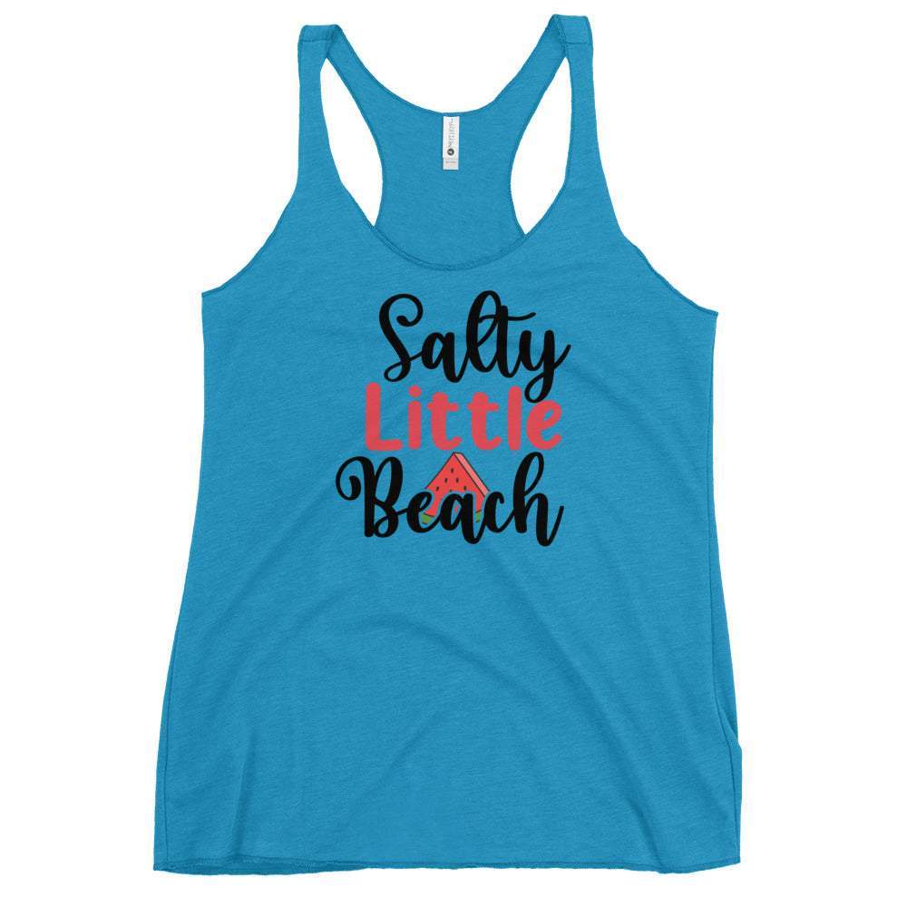 vintage-turquoise-racer-back-graphic-tank-top-black-and-red-lettering-slice-of watermelon-graphic-great-for-beach-and-summer-woman-fashion-apparel-my-beyoutiful-boutique